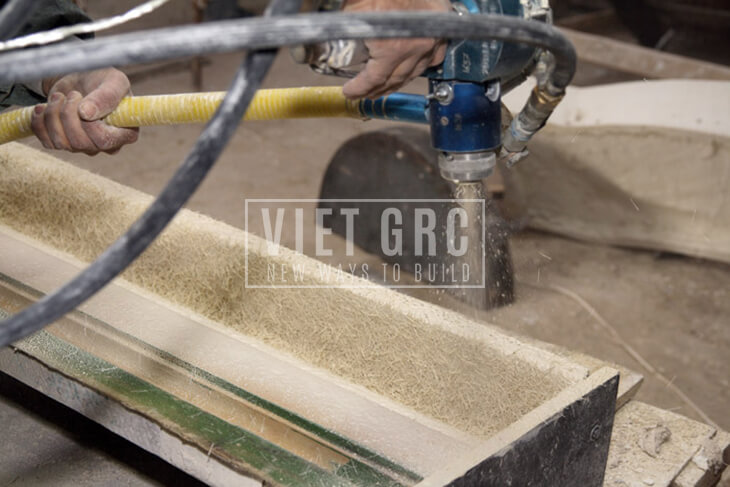 Quy trình sản xuất vật liệu xây dựng GRC, GFRC, Bê tông sợi thủy tinh