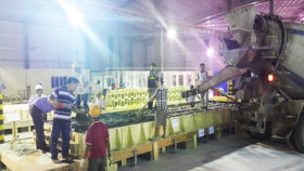 Sản xuất GRC bằng hỗn hợp bê tông tự đầm